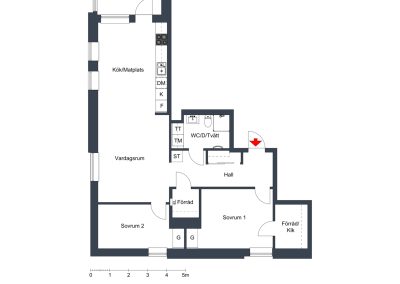 Planlösning 2 D